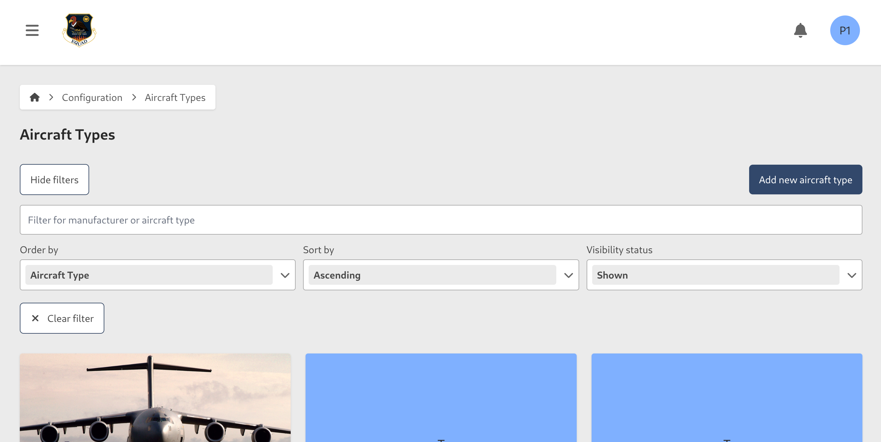 Mission Design Series Filter Controls