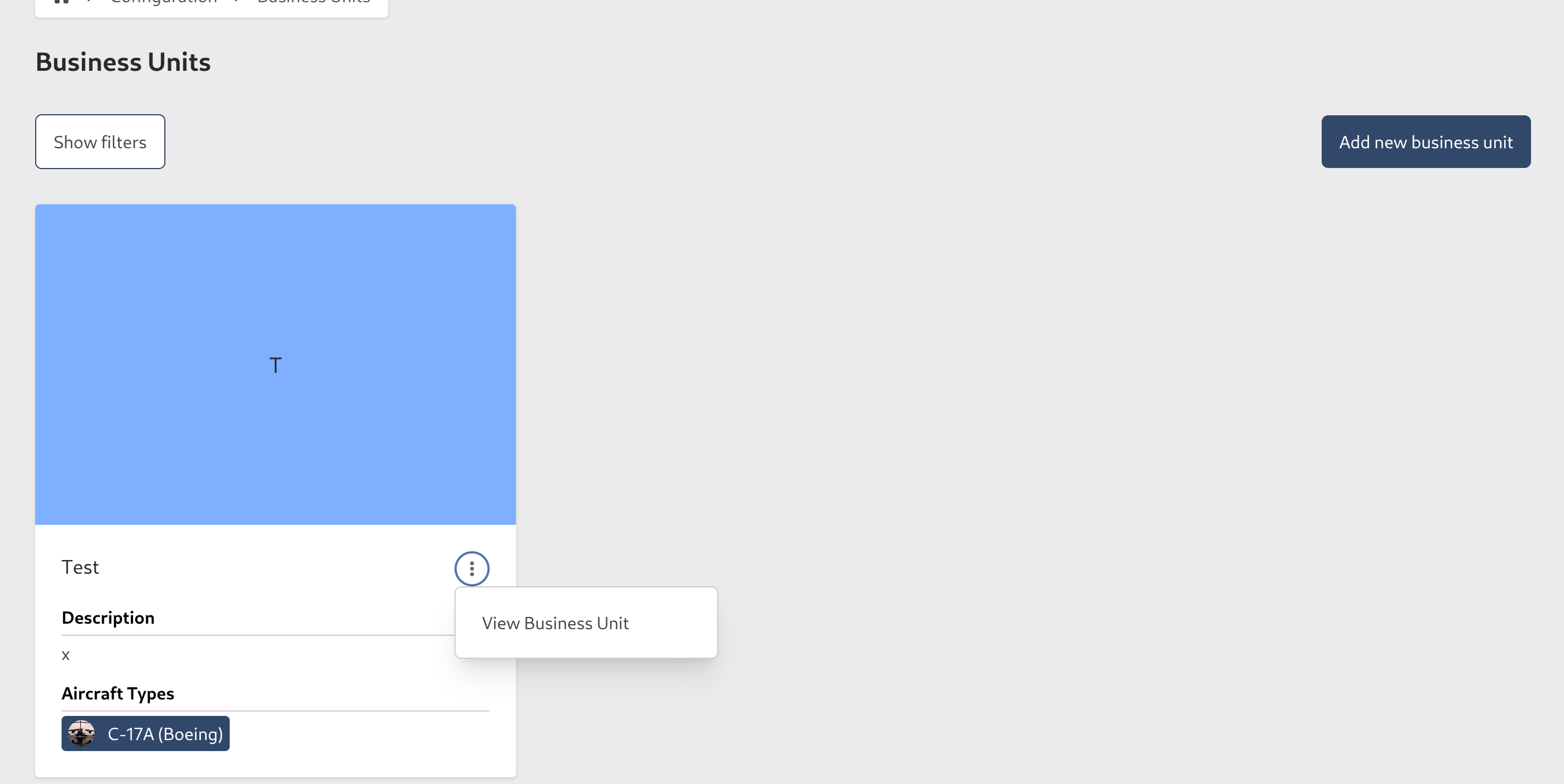 Wing Contextual Menu