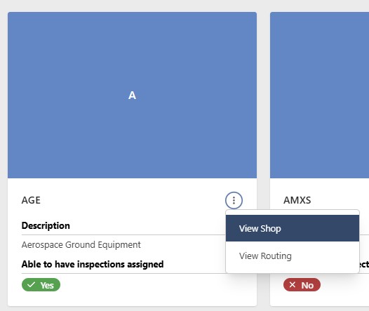 Shop Configuration Page