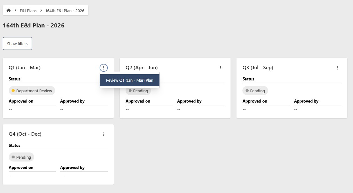 E&I Plan Go To Review Alternative