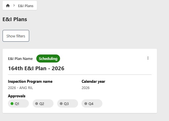 E&I Plan Item Reviewed