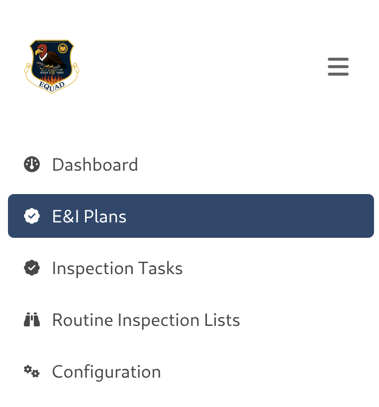 Go to Inspection Plan Index
