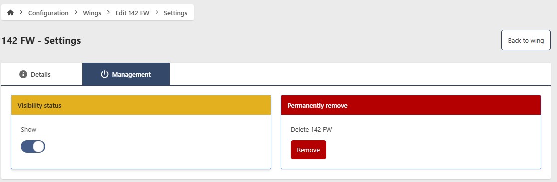 Organization Management Tab