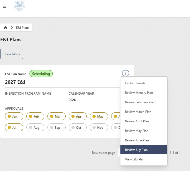E&amp;I Plan go to review