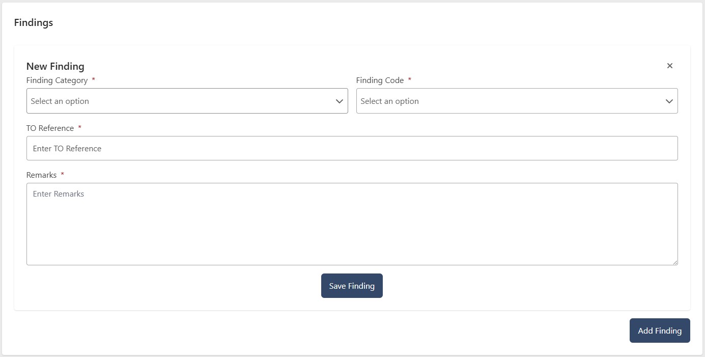 Add finding